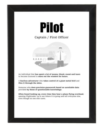Plakat m. ramme - Pilot