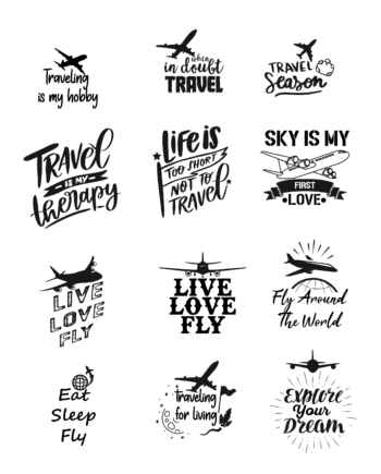 Klistermærker - At rejse er at leve
