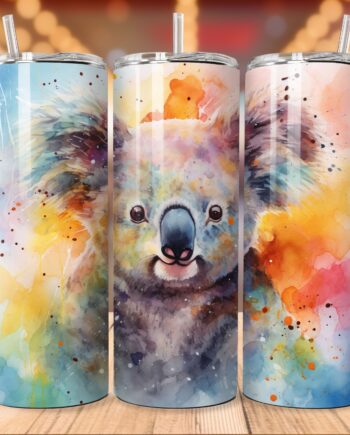 Tumbler - Colorful koala