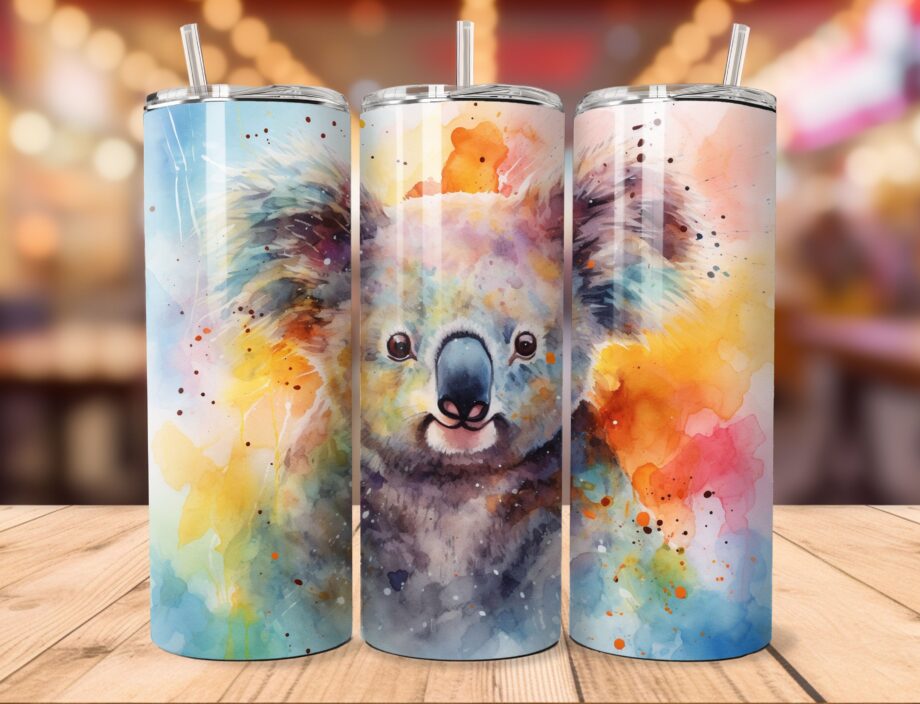 Tumbler - Colorful koala