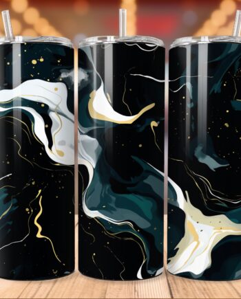 Tumbler - Milky abstract