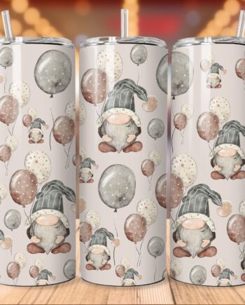 Tumbler - Gnomes with ballons