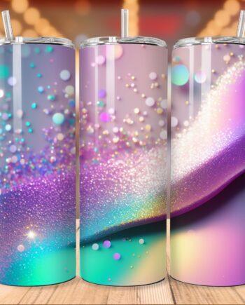 Tumbler - Holografisk glitter