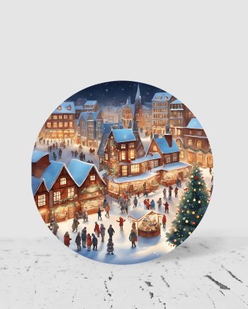 Bordskåner - Christmas village 4stk.