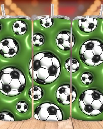 Tumbler - 3D Fodbold