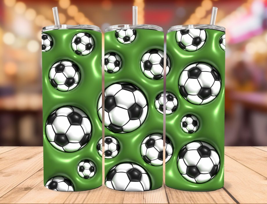 Tumbler - 3D Fodbold