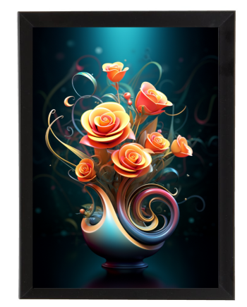 Plakat m. ramme - Flowers 1