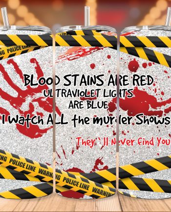 Tumbler - crime show blood