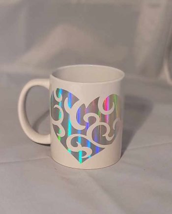 Krus - Hjerte holografisk