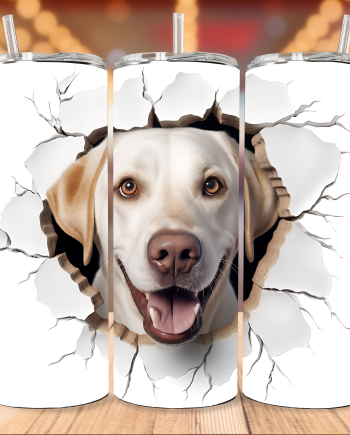 Tumbler - Labrador lys i væg