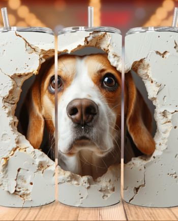Tumbler - Beagle i væg