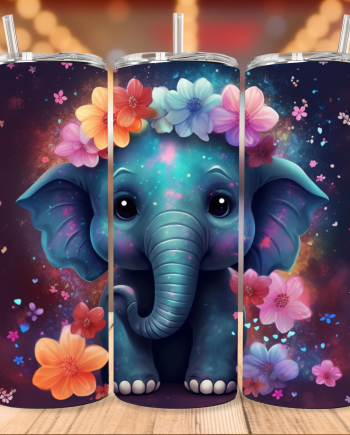 Tumbler - Elefant neon