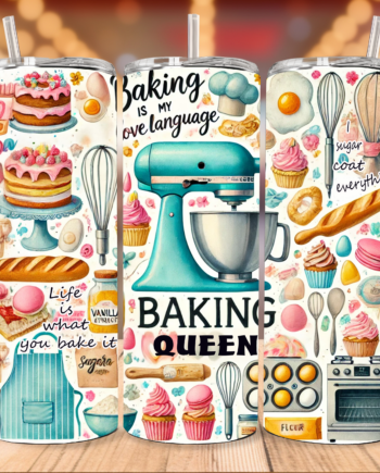 Tumbler - Baking queen