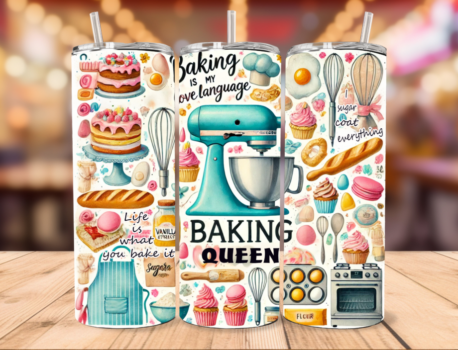 Tumbler - Baking queen