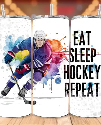 Tumbler - Eat sleep hockey repeat