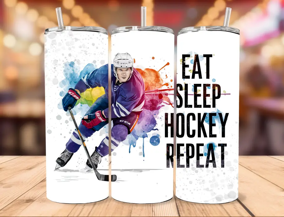 Tumbler - Eat sleep hockey repeat