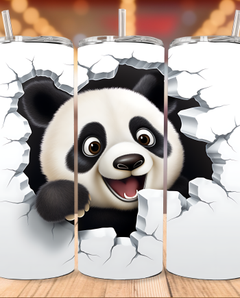 Tumbler - Panda i væg