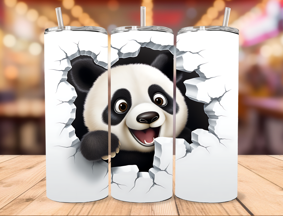 Tumbler - Panda i væg