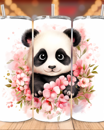 Tumbler - Watercolor panda