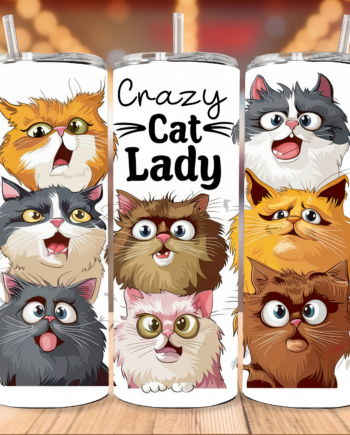Tumbler - Crazy cat lady