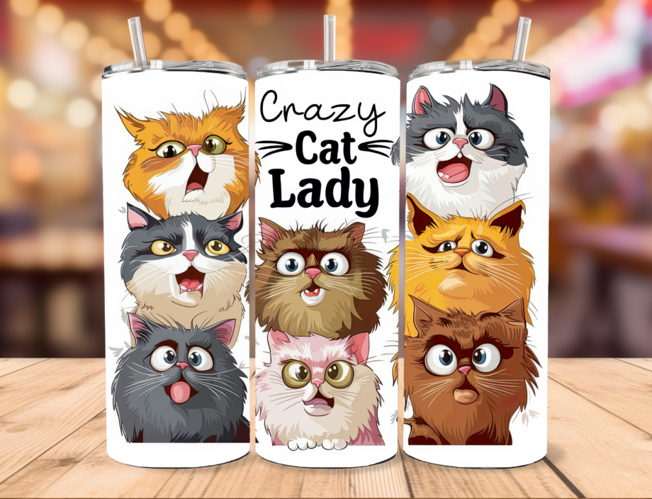 Tumbler - Crazy cat lady