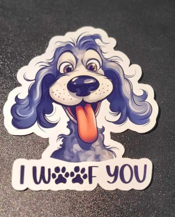 Klistermærker - I woof you