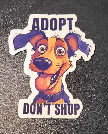 Klistermærker - Adopt don´t shop