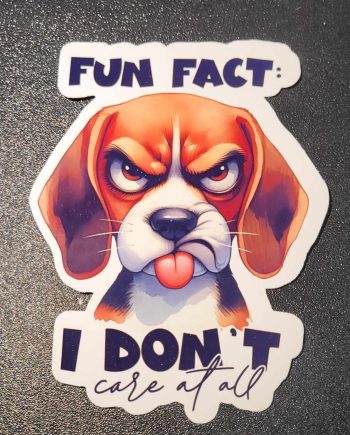 Klistermærker - Fun fact, i don´t care at all
