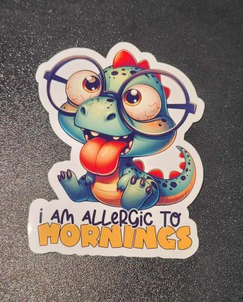 Klistermærker - I am allergic to mornings