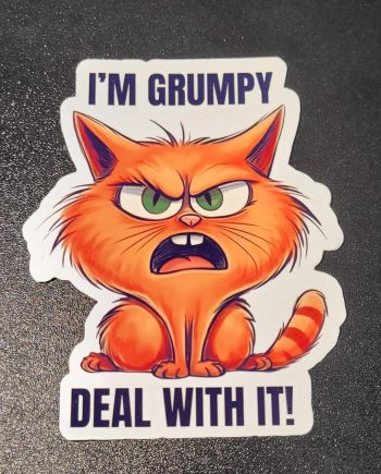 Klistermærker - I´m grumpy deal with it