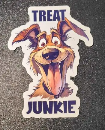 Klistermærker - Treat junkie