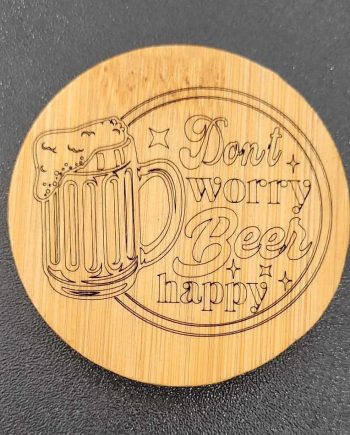 Oplukker rund - Don´t worry beer happy