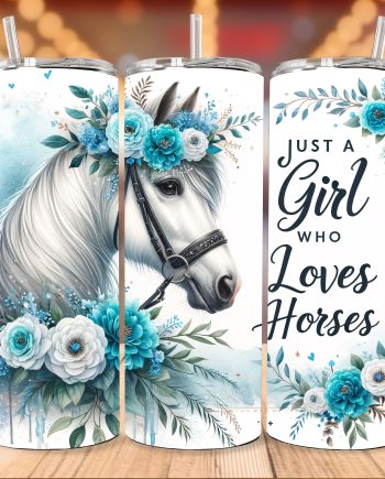 Tumbler - Girl who loves horses