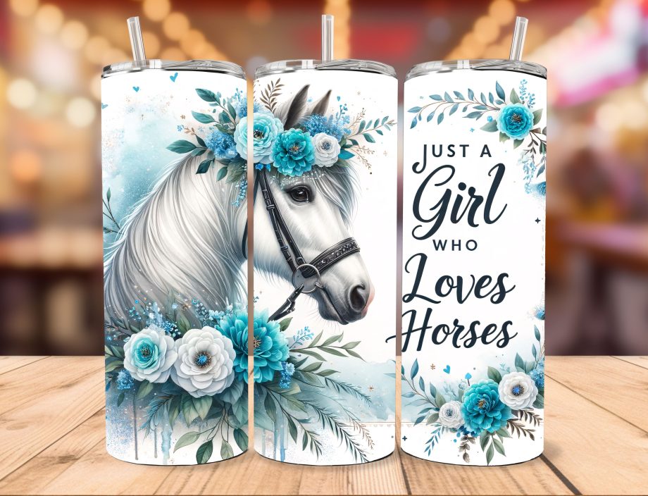 Tumbler - Girl who loves horses