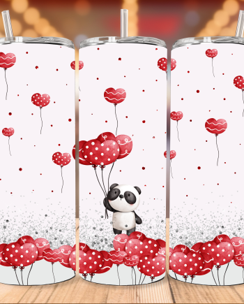 Tumbler - Panda ballon valentine