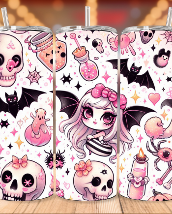 Tumbler - Pink halloween