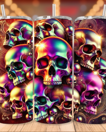 Tumbler - 3D skulls