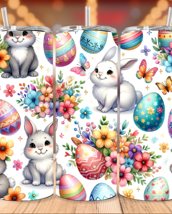 Tumbler - Rabbits Easter Egg